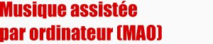 Musque assistée par ordinateur-MAO